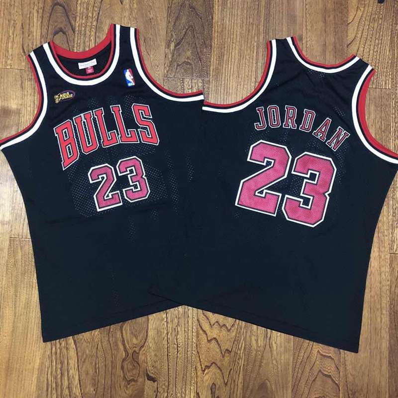 Chicago Bulls 1996/97 Black #23 JORDAN Finals Classics Basketball Jersey (Closely Stitched)