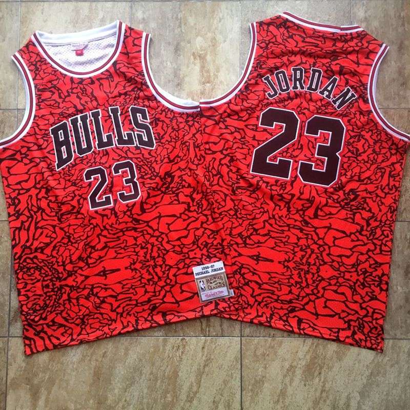 Chicago Bulls 1996/97 Red #23 JORDAN Classics Basketball Jersey 02 (Closely Stitched)