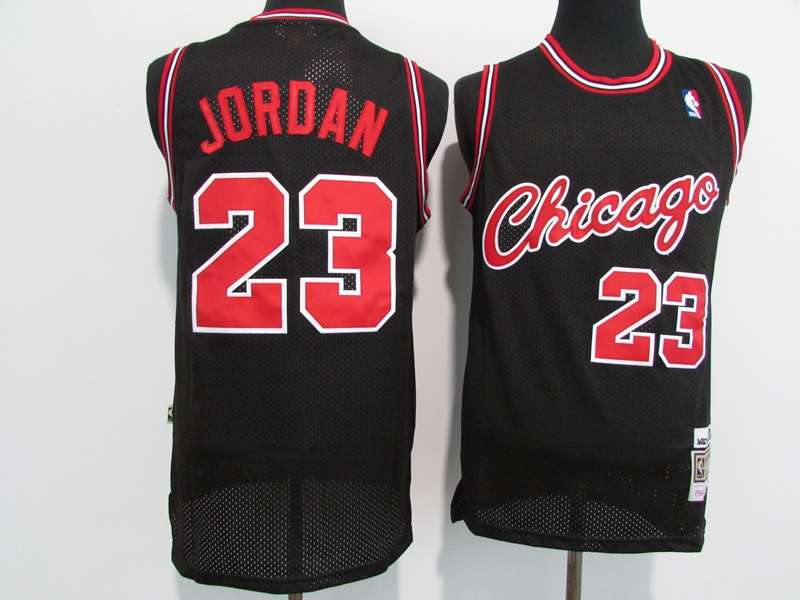 Chicago Bulls 1997/98 Black #23 JORDAN Classics Basketball Jersey 02 (Stitched)