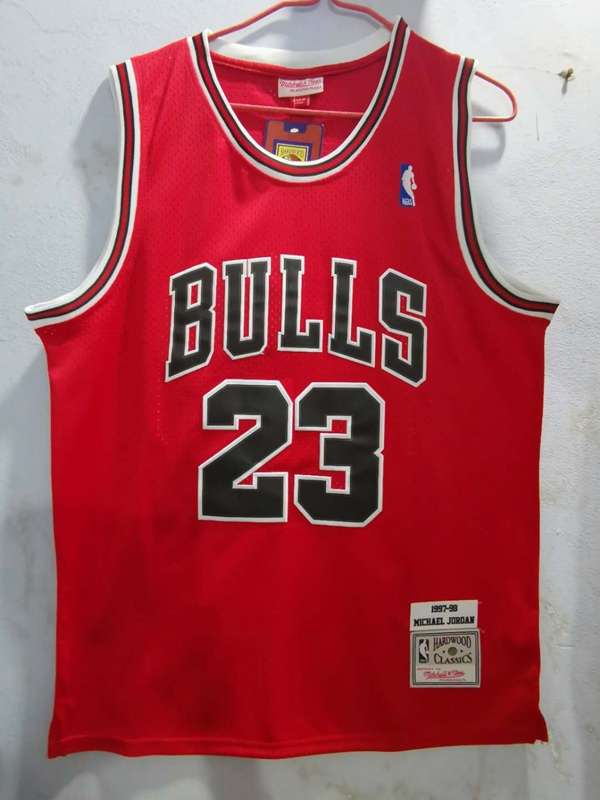 Chicago Bulls 1997/98 Red #23 JORDAN Classics Basketball Jersey (Stitched)