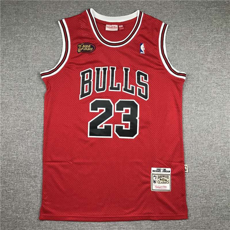 Chicago Bulls 1997/98 Red #23 JORDAN Finals Classics Basketball Jersey (Stitched)