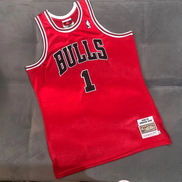 2008/09 Chicago Bulls Red #1 ROSE Classics Basketball Jersey (Closely Stitched)