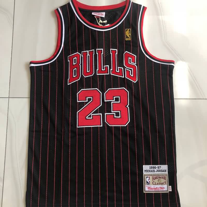 Chicago Bulls 1996/97 Black #23 JORDAN Classics Basketball Jersey (Closely Stitched) 02