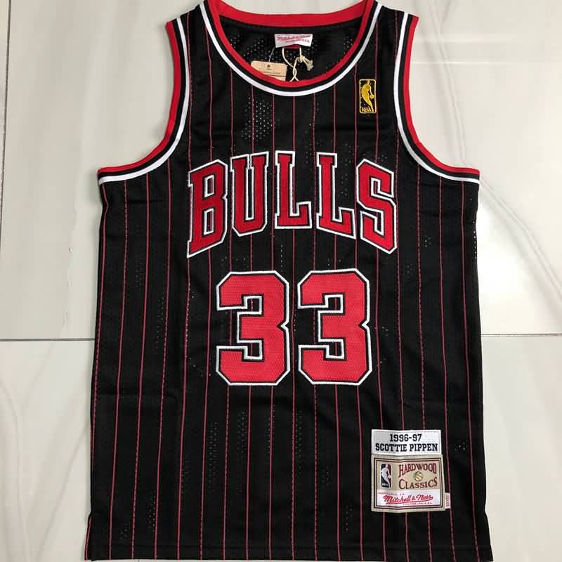Chicago Bulls 1996/97 Black #33 PIPPEN Classics Basketball Jersey (Closely Stitched)
