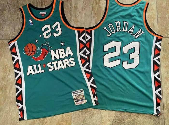 Chicago Bulls 1996 Green #23 JORDAN ALL-STAR Classics Basketball Jersey (Closely Stitched)
