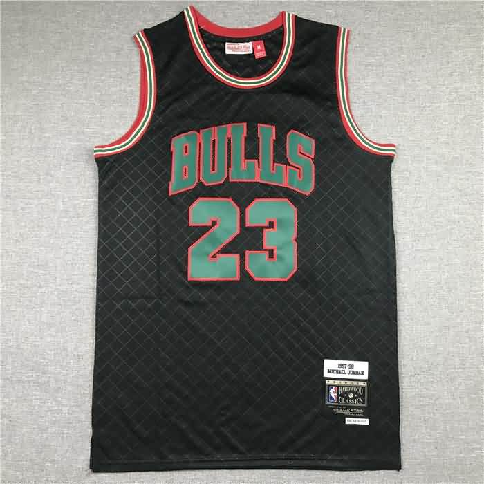 Chicago Bulls 1997/98 Black #23 JORDAN Classics Basketball Jersey 04 (Stitched)