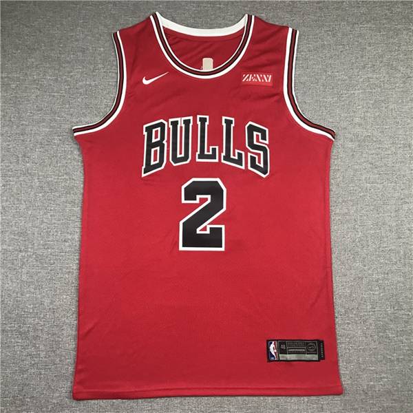 Chicago Bulls Red #2 BALL Basketball Jersey (Stitched)