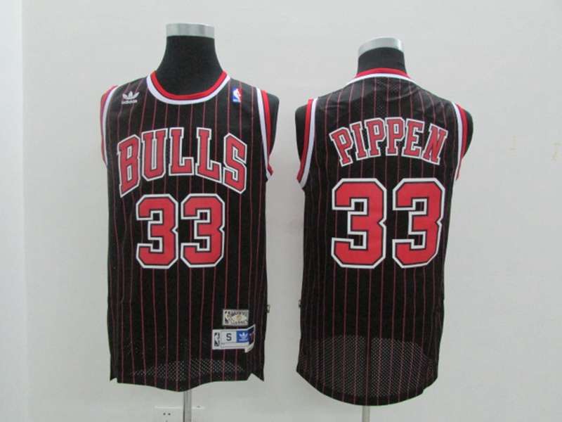 Chicago Bulls Black #33 PIPPEN Classics Basketball Jersey 02 (Stitched)
