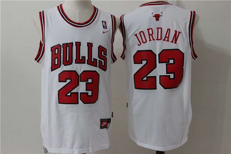 Chicago Bulls White #23 JORDAN Classics Basketball Jersey (Stitched)