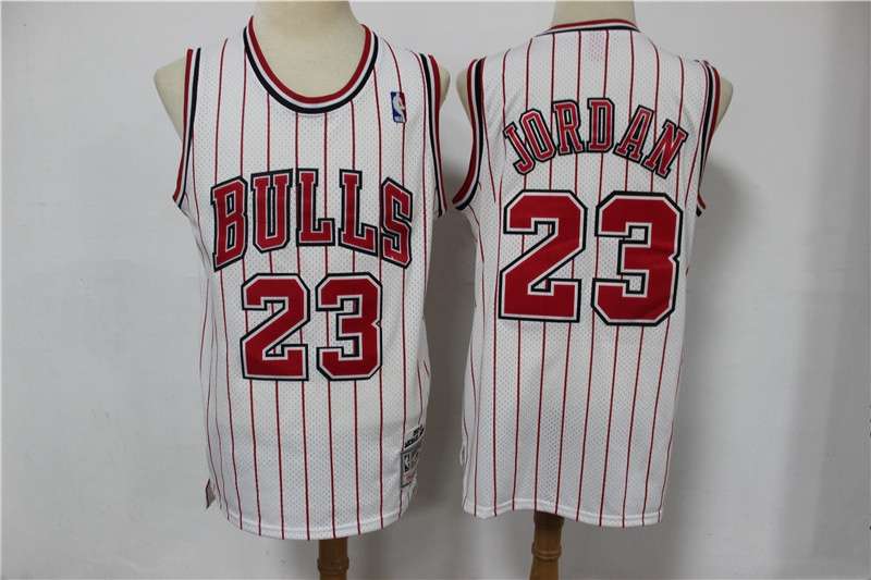 Chicago Bulls White #23 JORDAN Classics Basketball Jersey 02 (Stitched)