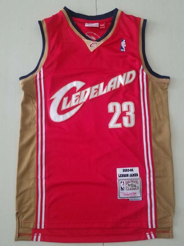 Cleveland Cavaliers 2003/04 Red #23 JAMES Classics Basketball Jersey (Stitched)