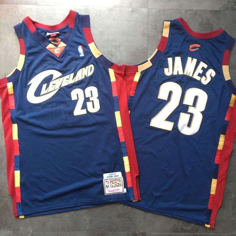 Cleveland Cavaliers 2008/09 Dark Blue #23 JAMES Classics Basketball Jersey (Closely Stitched)