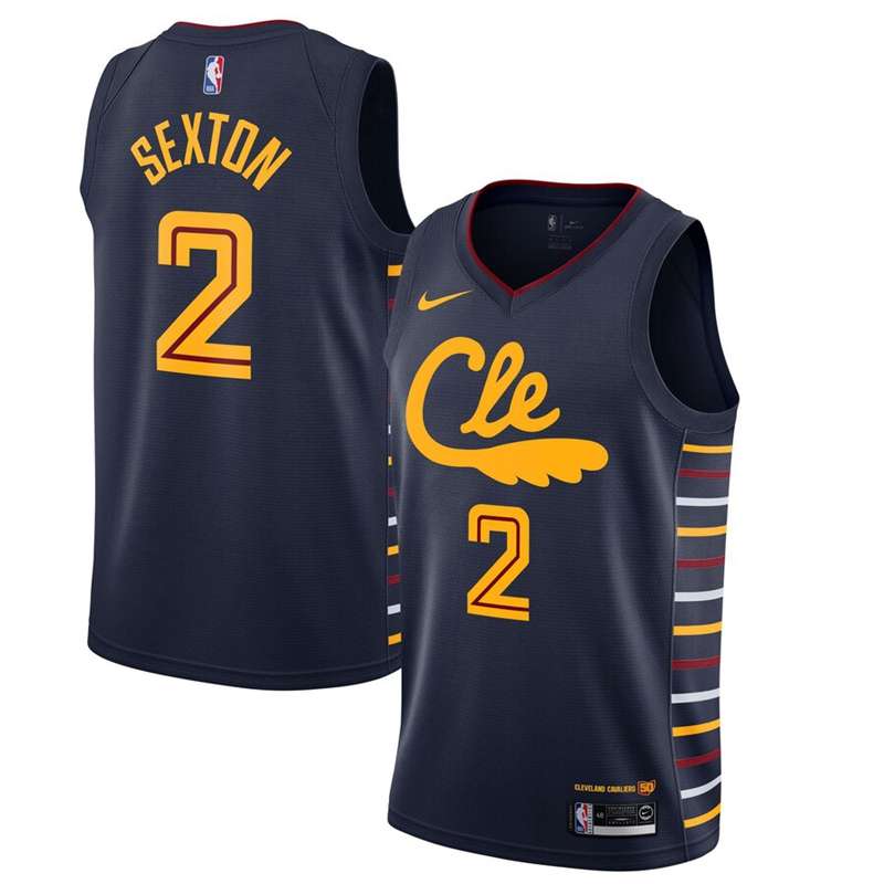 Cleveland Cavaliers 2020 Dark Blue #2 SEXTON City Basketball Jersey (Stitched)