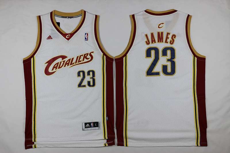 Cleveland Cavaliers White #23 JAMES Classics Basketball Jersey (Stitched)