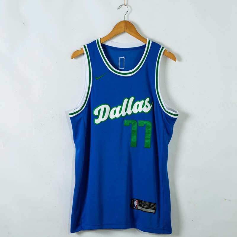 Dallas Mavericks 20/21 Blue #77 DONCIC City Basketball Jersey (Stitched)