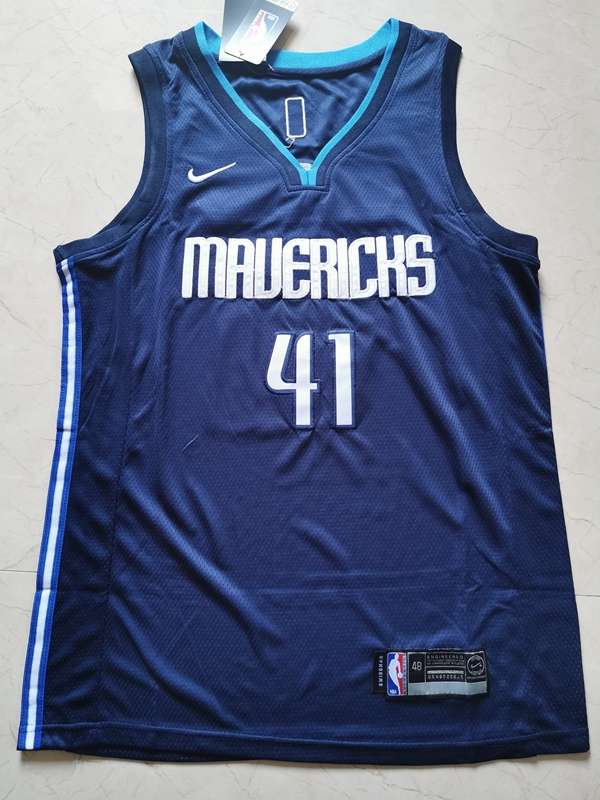 Dallas Mavericks 20/21 Dark Blue #41 NOWITZKI Basketball Jersey (Stitched)