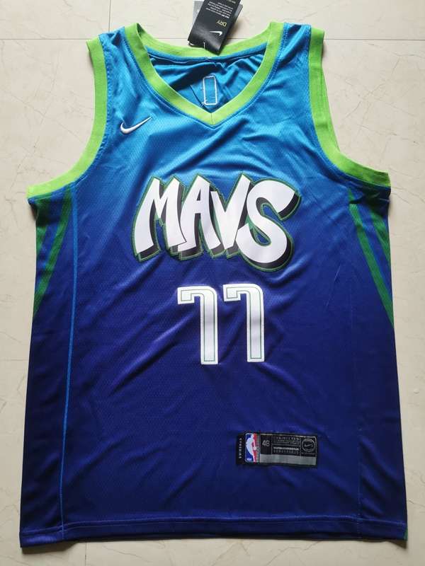 Dallas Mavericks 2020 Blue #77 DONCIC City Basketball Jersey (Stitched)