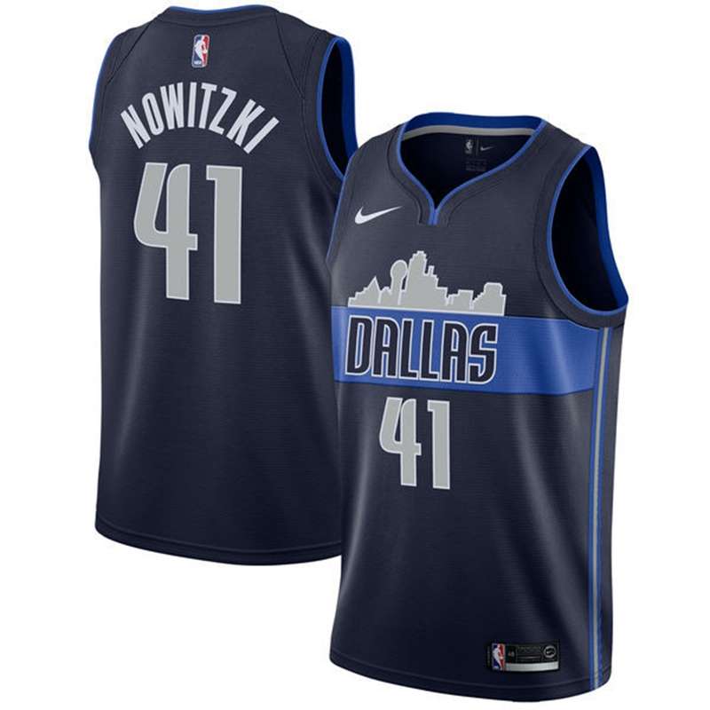 Dallas Mavericks 2020 Dark Blue #41 NOWITZKI Basketball Jersey (Stitched)