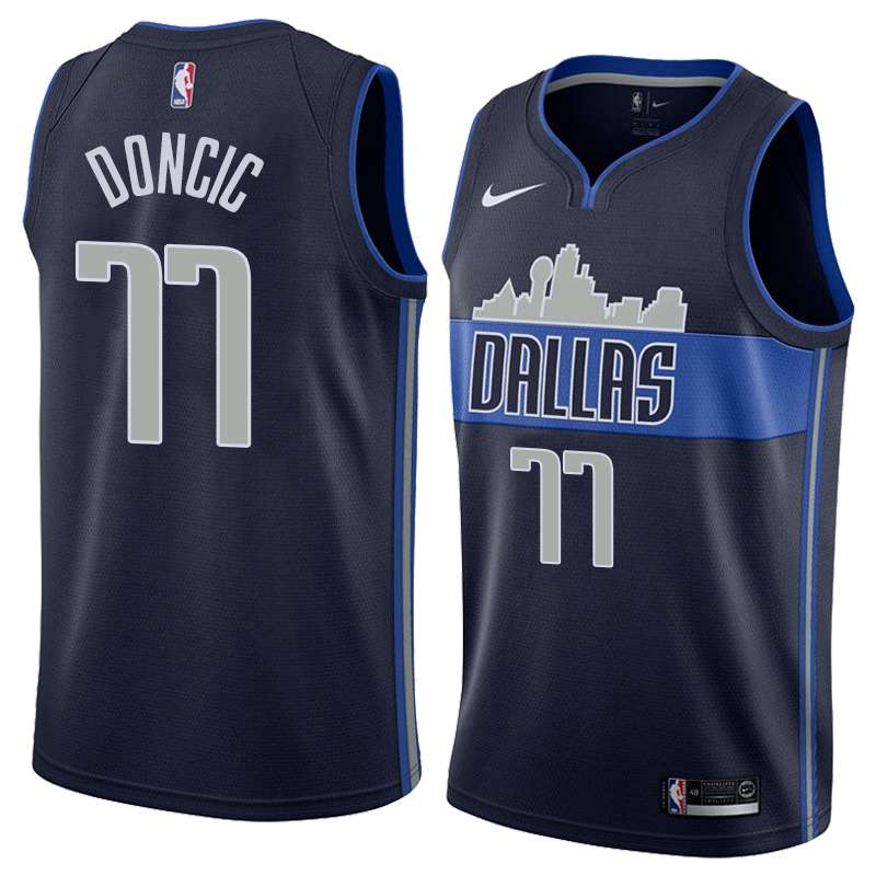 Dallas Mavericks 2020 Dark Blue #77 DONCIC Basketball Jersey (Stitched)