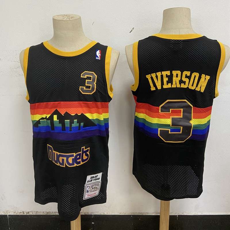 Denver Nuggets 2006/07 Black #3 IVERSON Classics Basketball Jersey (Stitched)