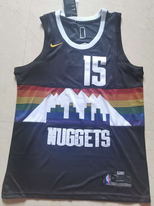 Denver Nuggets 2020 Black #15 JOKIC City Basketball Jersey (Stitched)