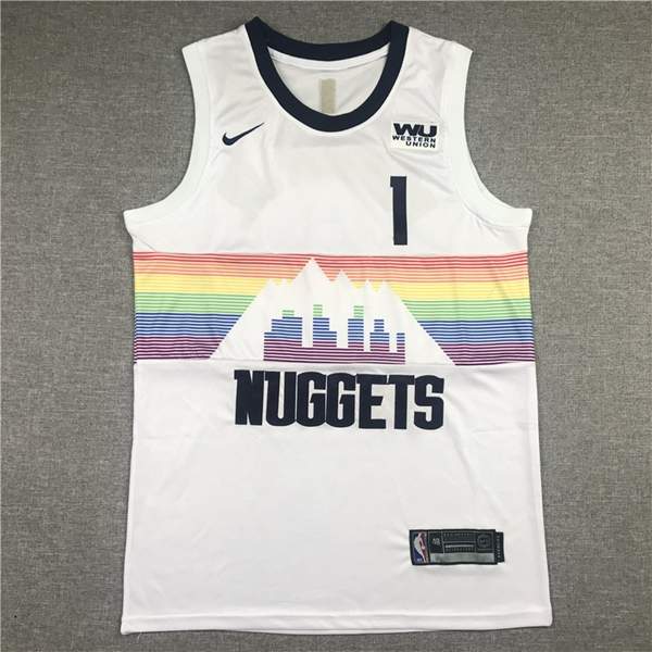 Denver Nuggets 2020 White #1 PORTERJR. City Basketball Jersey (Stitched)