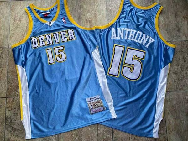 2003/04 Denver Nuggets Blue #15 ANTHONY Classics Basketball Jersey (Closely Stitched)