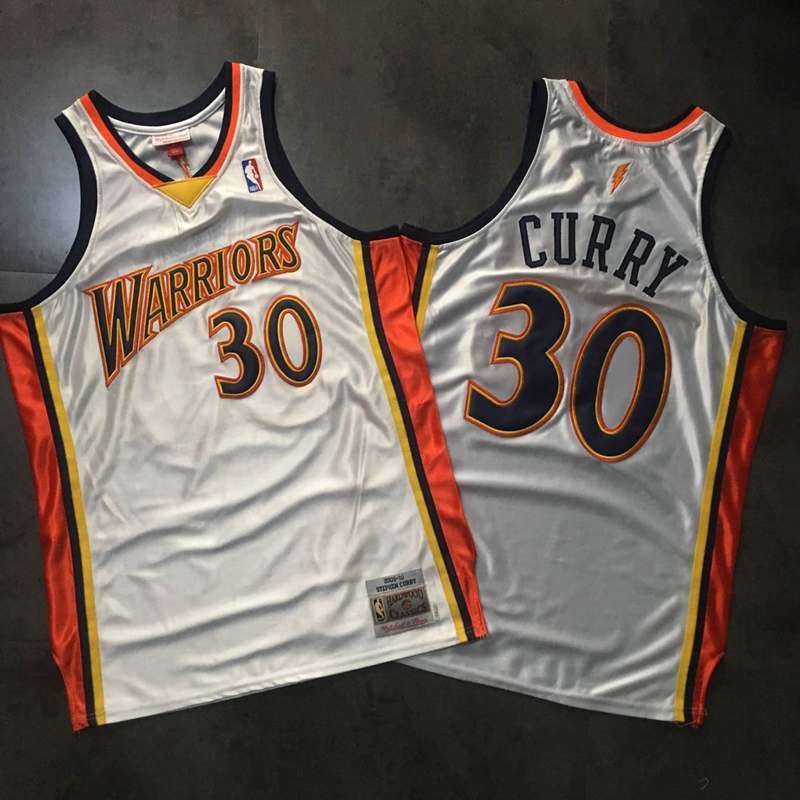 Golden State Warriors 2009/10 White #30 CURRY Classics Basketball Jersey (Closely Stitched)