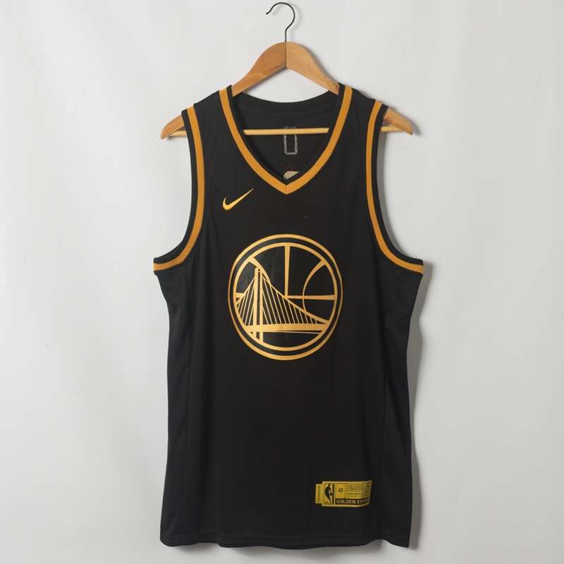 Golden State Warriors 2020 Black Gold #30 CURRY Basketball Jersey (Stitched)