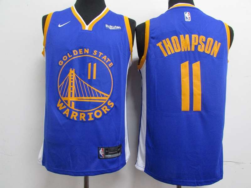 Golden State Warriors 2020 Blue #11 THOMPSON Basketball Jersey (Stitched)