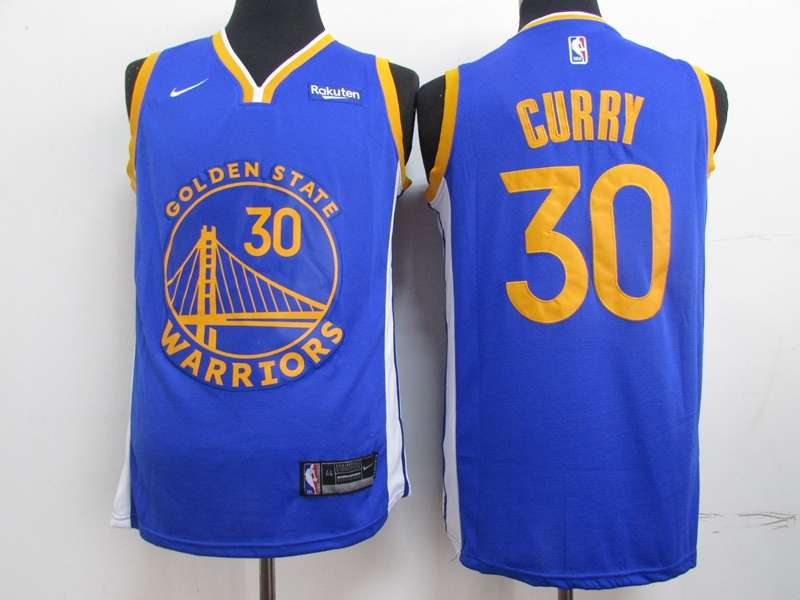 Golden State Warriors 2020 Blue #30 CURRY Basketball Jersey (Stitched)