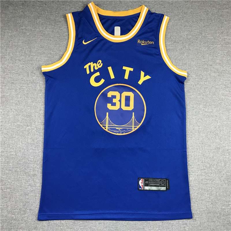 Golden State Warriors 2020 Blue #30 CURRY City Basketball Jersey (Stitched)