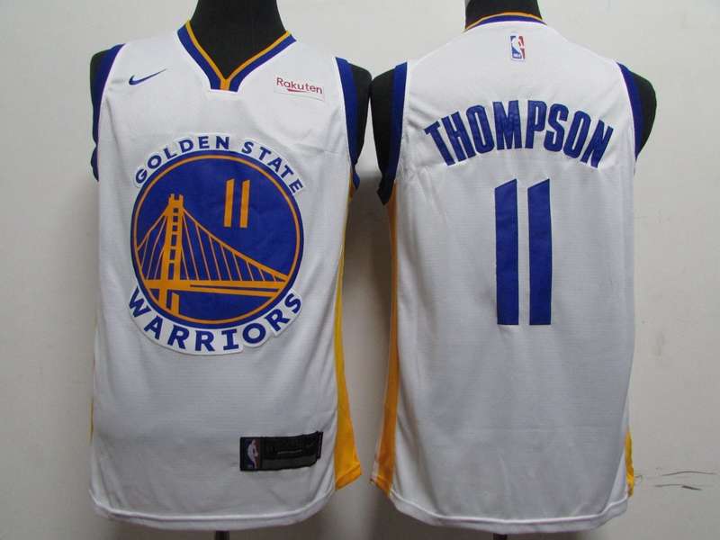 Golden State Warriors 2020 White #11 THOMPSON Basketball Jersey (Stitched)