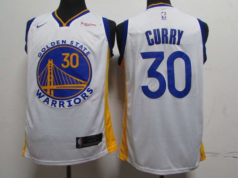 Golden State Warriors 2020 White #30 CURRY Basketball Jersey (Stitched)