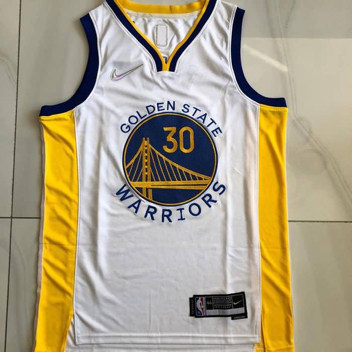 Golden State Warriors 21/22 White #30 CURRY Basketball Jersey (Closely Stitched)