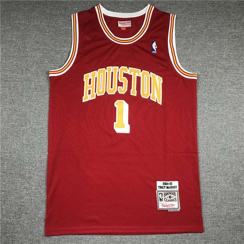 Houston Rockets 2004/05 Red #1 MCGRADY Classics Basketball Jersey (Stitched)