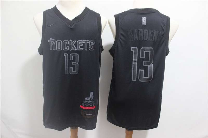 Houston Rockets 2019 Black #13 HARDEN MVP Basketball Jersey (Stitched)