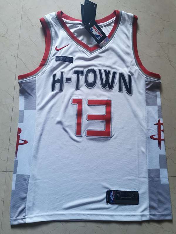 Houston Rockets 2020 White #13 HARDEN City Basketball Jersey (Stitched)
