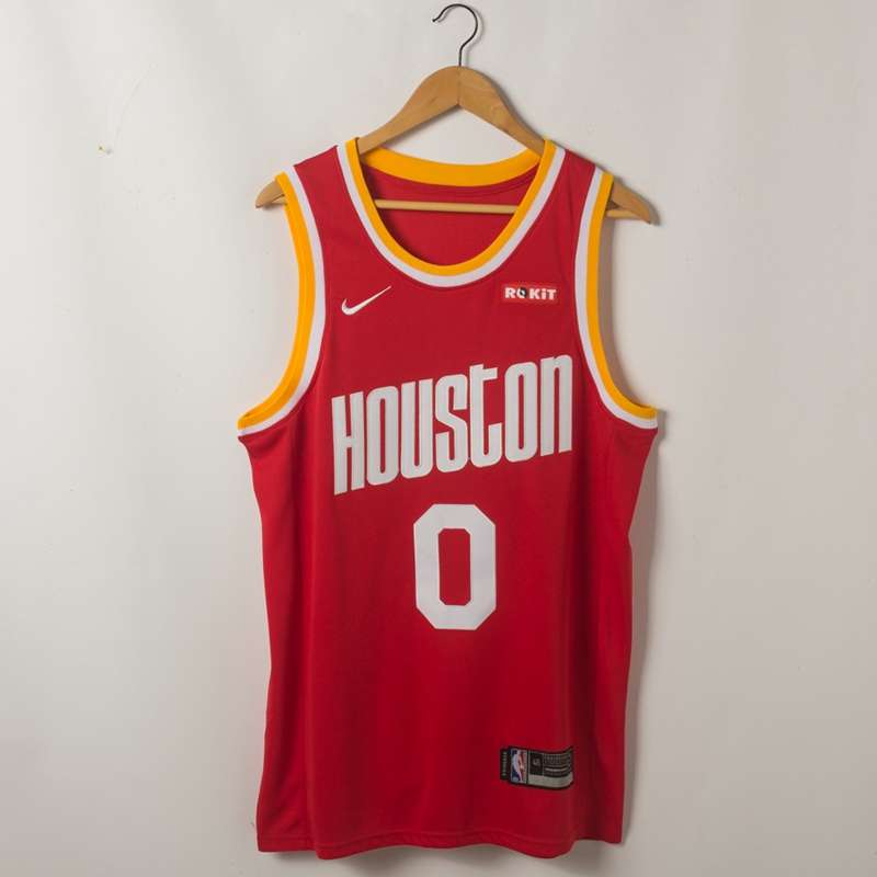 Houston Rockets 2020 Red #0 WESTBROOK Basketball Jersey (Stitched)