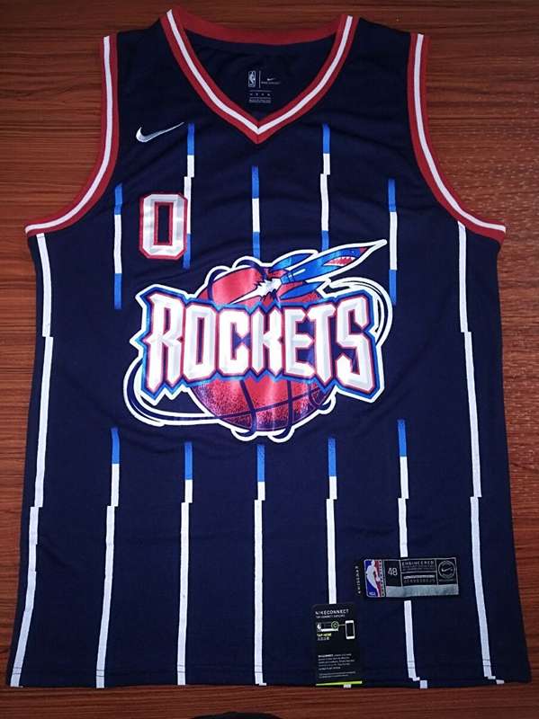 Houston Rockets Dark Blue #0 WESTBROOK Classics Basketball Jersey (Stitched)