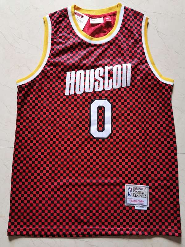 Houston Rockets Red #0 WESTBROOK Classics Basketball Jersey (Stitched)