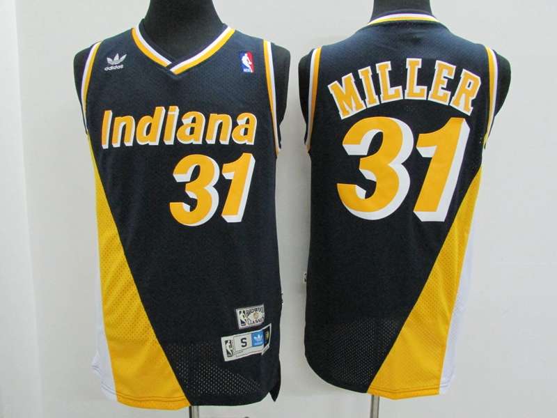 Indiana Pacers Black #31 MILLER Classics Basketball Jersey (Stitched)