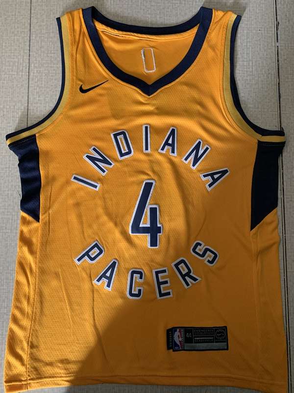 Indiana Pacers Yellow #4 OLADIPO Basketball Jersey (Stitched)