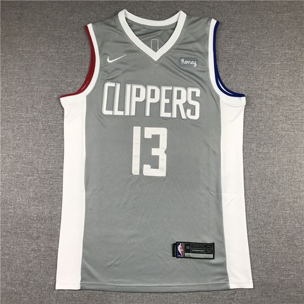 Los Angeles Clippers 20/21 Grey #13 GEORGE Basketball Jersey (Stitched)