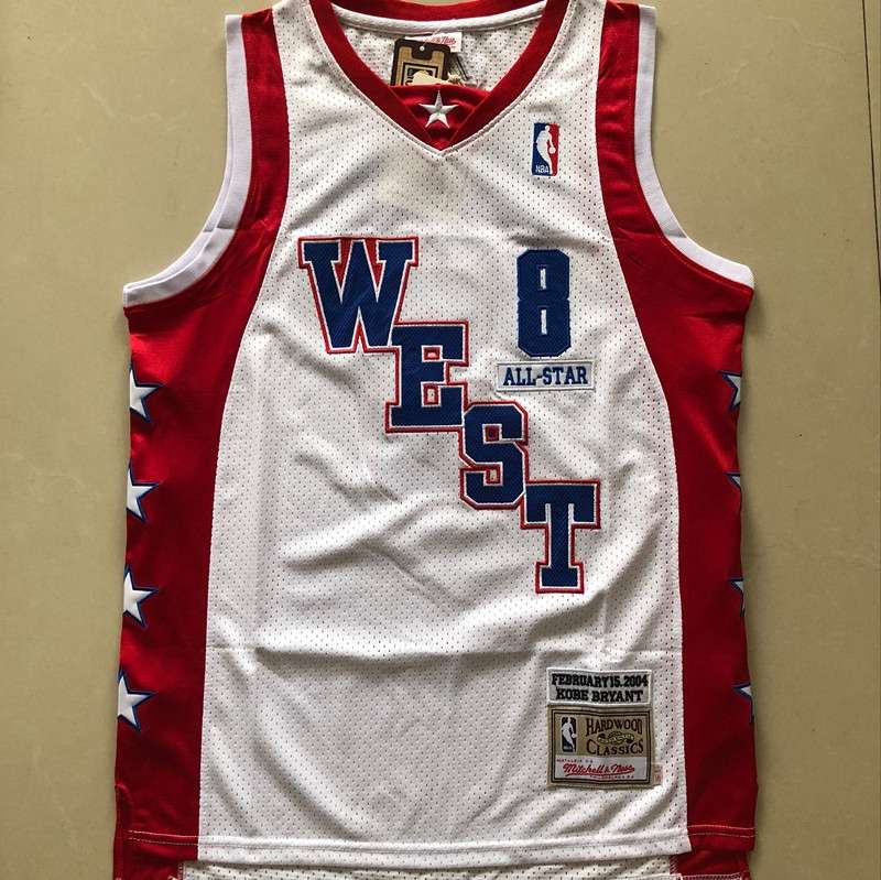 Los Angeles Lakers 2004 White #8 BRYANT ALL-STAR Classics Basketball Jersey (Closely Stitched)