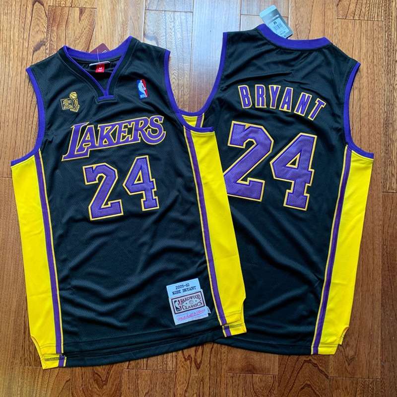 Los Angeles Lakers 2009 Black #24 BRYANT Champion Classics Basketball Jersey (Closely Stitched)