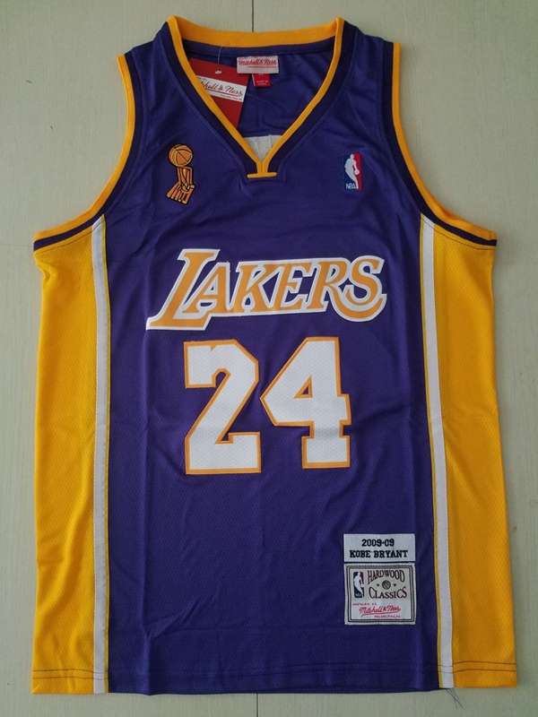 Los Angeles Lakers 2009 Purple #24 BRYANT Champion Classics Basketball Jersey (Stitched)
