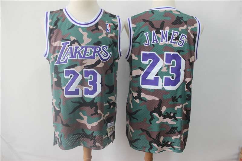 Los Angeles Lakers 2019 Camouflage #23 JAMES Basketball Jersey (Stitched)