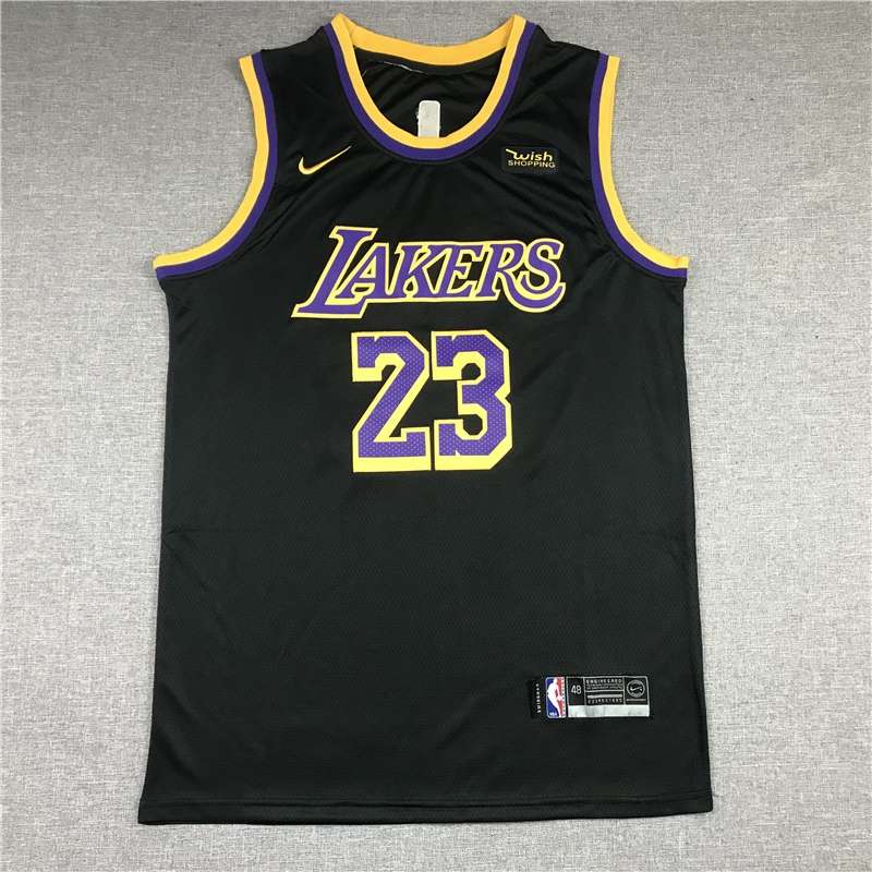 Los Angeles Lakers 20/21 Black #23 JAMES Basketball Jersey (Stitched)