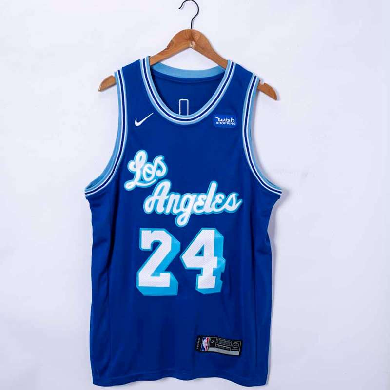 Los Angeles Lakers 20/21 Blue #24 BRYANT Basketball Jersey (Stitched)